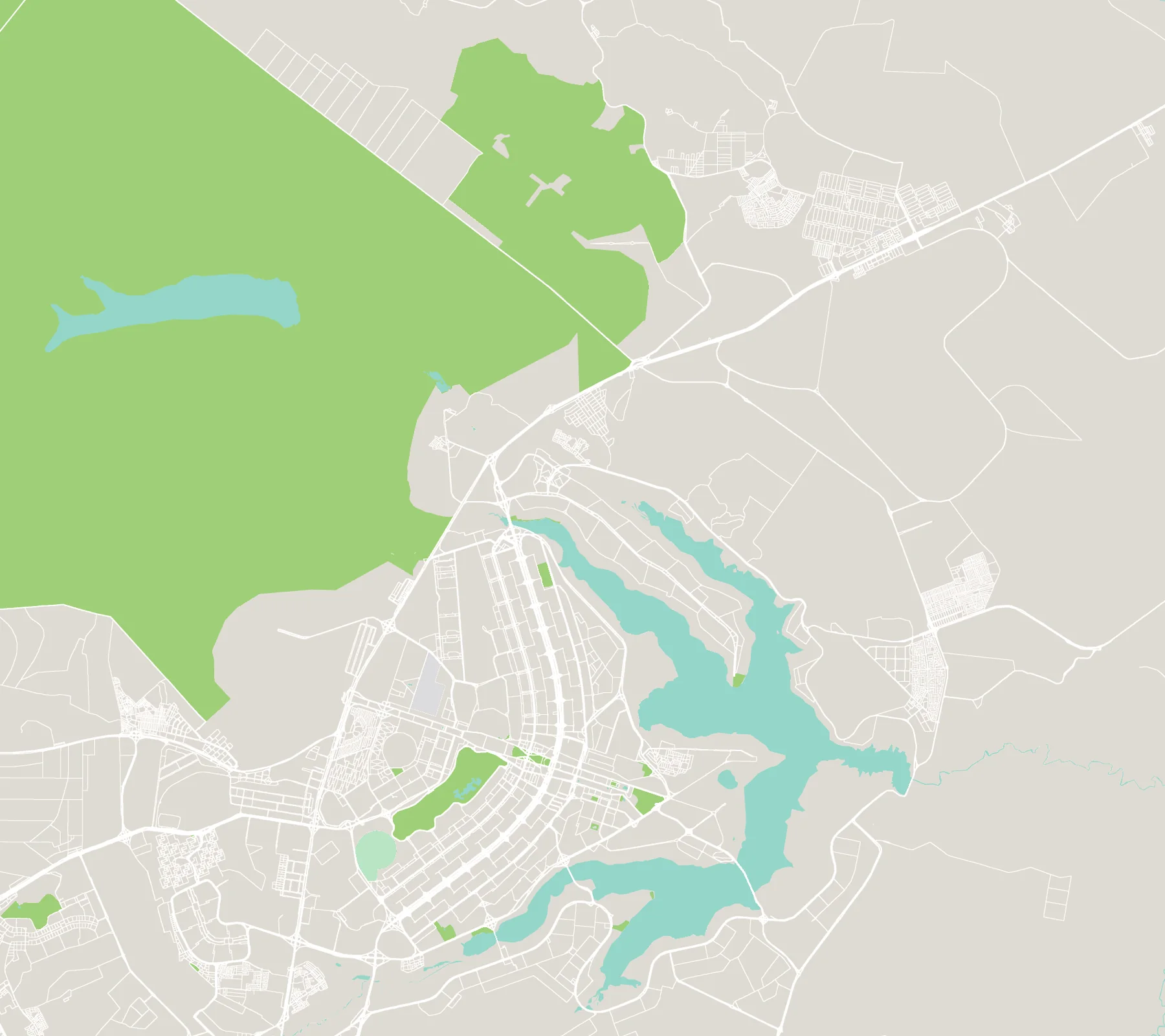 Mapa da região do Residencial Calliandra